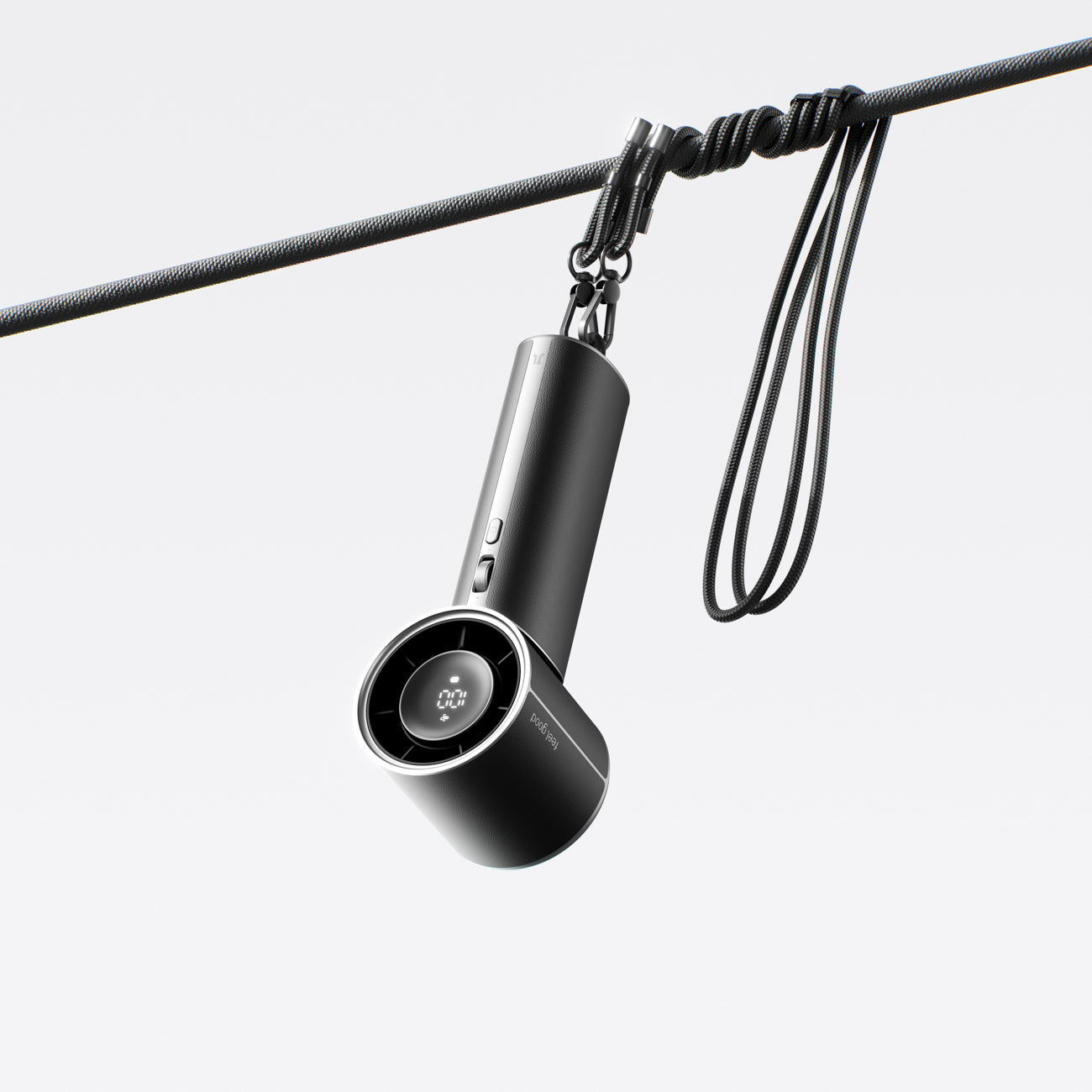 Jisulife Handheld Fan Pro1 Mini 4250mAh USB-C nešiojamasis ventiliatorius-pūtimas - juodas -- Handheld Fans