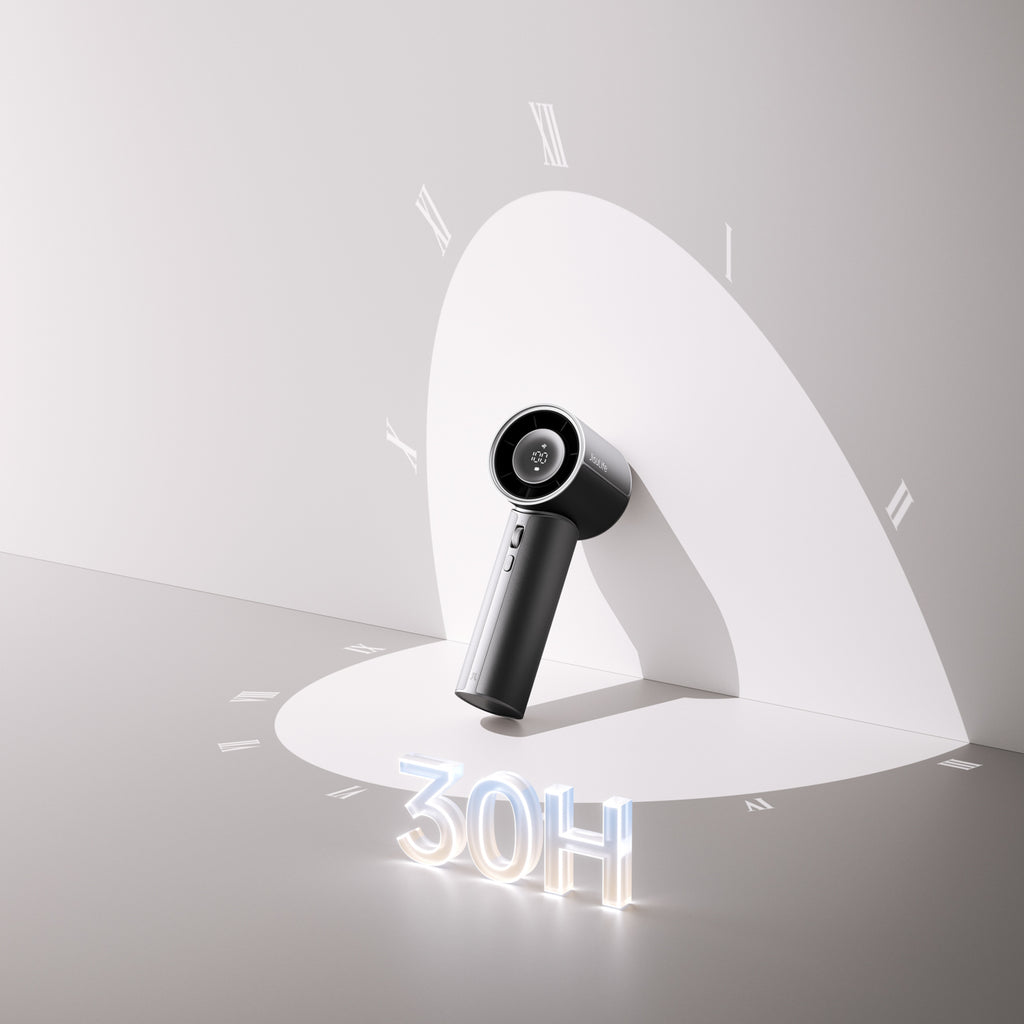 Jisulife Handheld Fan Pro1 Mini 4250mAh USB-C nešiojamasis ventiliatorius-pūtimas - juodas -- Handheld Fans
