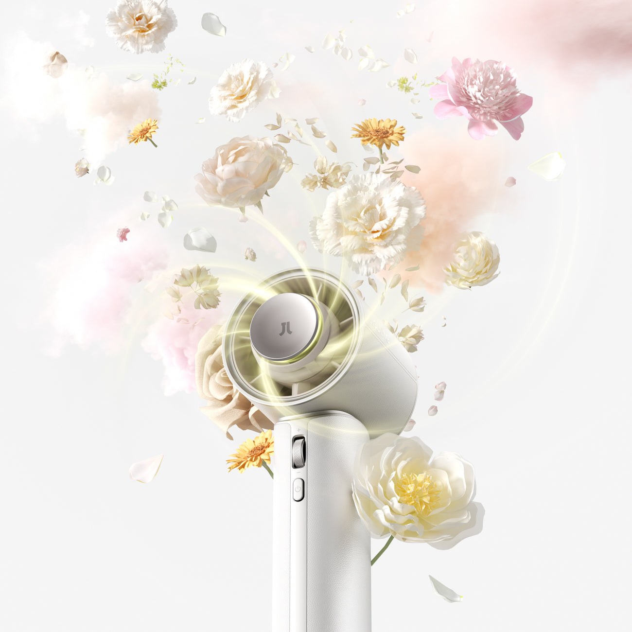 Jisulife Handheld Fan Pro1 Mini 4250mAh USB-C nešiojamas ventiliatorius - Baltas -- Handheld Fans