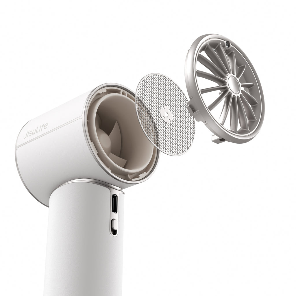 Jisulife Handheld Fan Pro1 Mini 4250mAh USB-C nešiojamas ventiliatorius - Baltas -- Handheld Fans