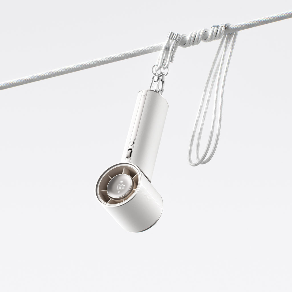 Jisulife Handheld Fan Pro1 Mini 4250mAh USB-C nešiojamas ventiliatorius - Baltas -- Handheld Fans