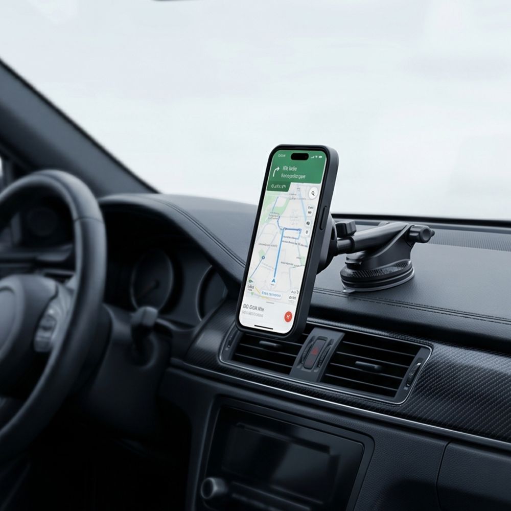 Tech-Protect V20 MagSafe automobilinis laikiklis ant stiklo / oro grotelių / prietaisų skydelio 25W Qi2.2 - juodas --...