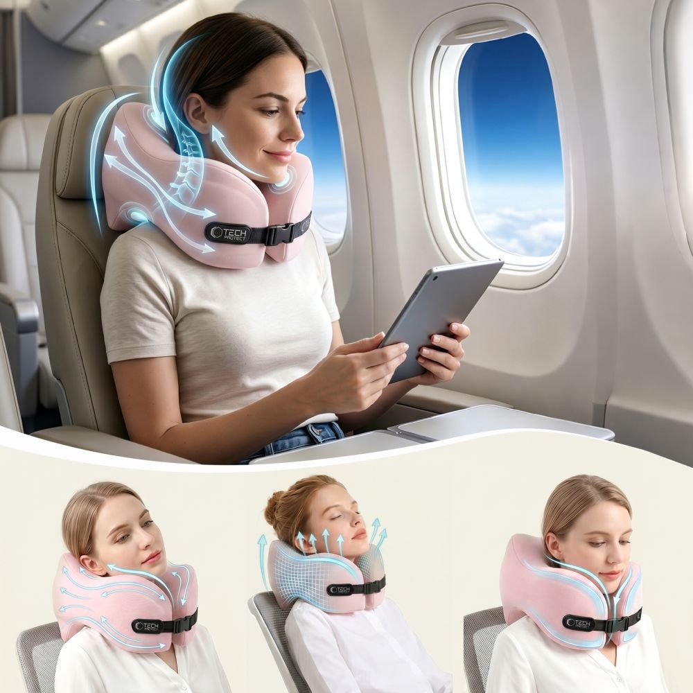Tech-Protect ComfortRest Kelionės pagalvė - Rožinė -- Uncategorized