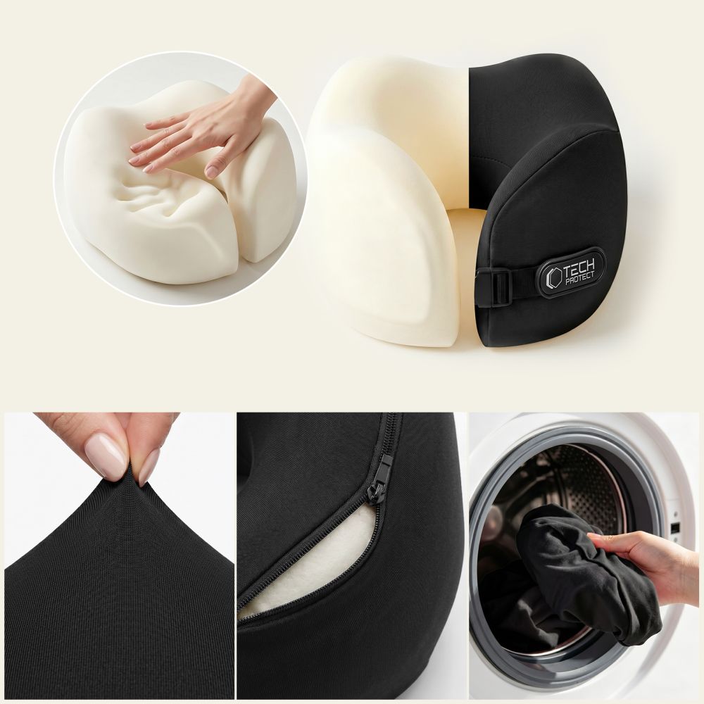 Tech-Protect ComfortRest Kelionės pagalvė - Juoda -- Uncategorized