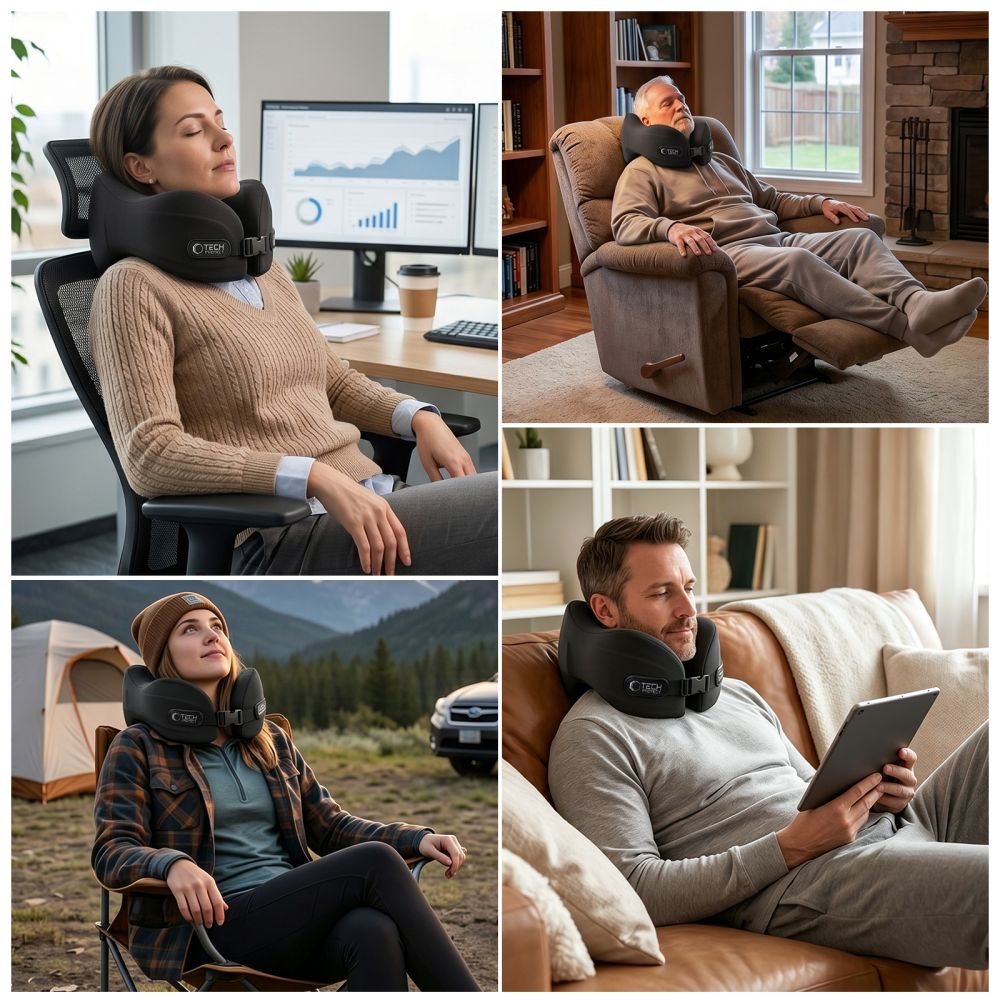 Tech-Protect ComfortRest Kelionės pagalvė - Juoda -- Uncategorized