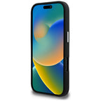 Karl Lagerfeld FW Grained Signature Logo dėklas iPhone 16 Pro Max - Juodas -- iPhone 16 Pro Max