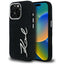 Karl Lagerfeld FW Jeans Signature Logo iPhone 16 Pro dėklas - Juoda -- iPhone 16 Pro