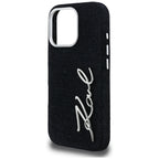 Karl Lagerfeld FW Jeans Signature Logo iPhone 16 Pro Max dėklas - Juoda -- iPhone 16 Pro Max