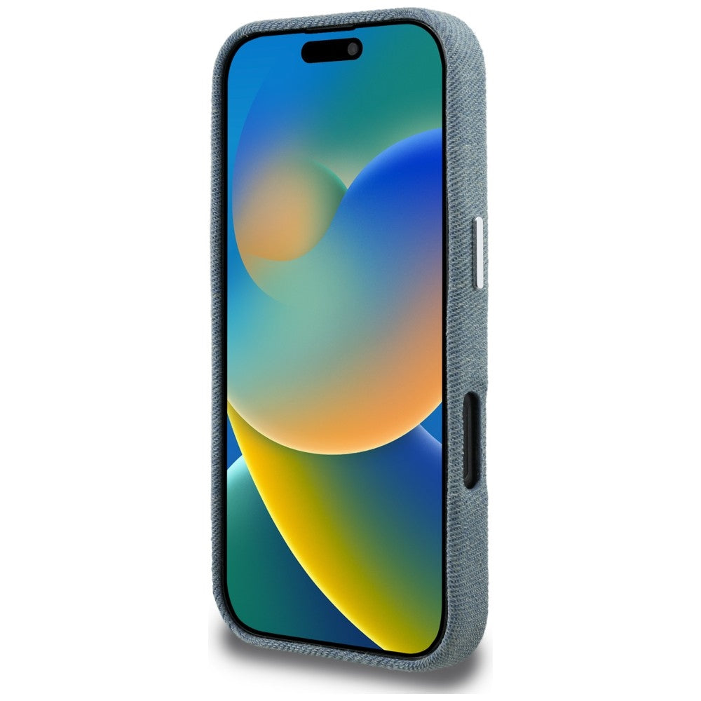 Karl Lagerfeld FW Jeans Signature Logo iPhone 16 Pro Max dėklas - Mėlyna -- iPhone 16 Pro Max