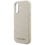 Karl Lagerfeld FW Stamped Karl MagSafe iPhone 16 dėklas - Smėlinė -- iPhone 16