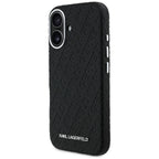 Karl Lagerfeld FW Stamped Karl MagSafe iPhone 16 dėklas - Juodas -- iPhone 16