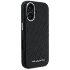 Karl Lagerfeld FW Stamped Karl MagSafe iPhone 16 dėklas - Juodas -- iPhone 16