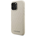 Karl Lagerfeld FW Stamped Karl MagSafe dėklas iPhone 16 Pro - Bežinis -- iPhone 16 Pro