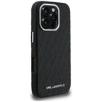 Karl Lagerfeld FW Stamped Karl MagSafe dėklas iPhone 16 Pro - Juodas -- iPhone 16 Pro
