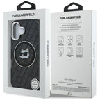 Karl Lagerfeld IML Choupette Head Logo MagSafe dėklas iPhone 16 - Juodas -- iPhone 16