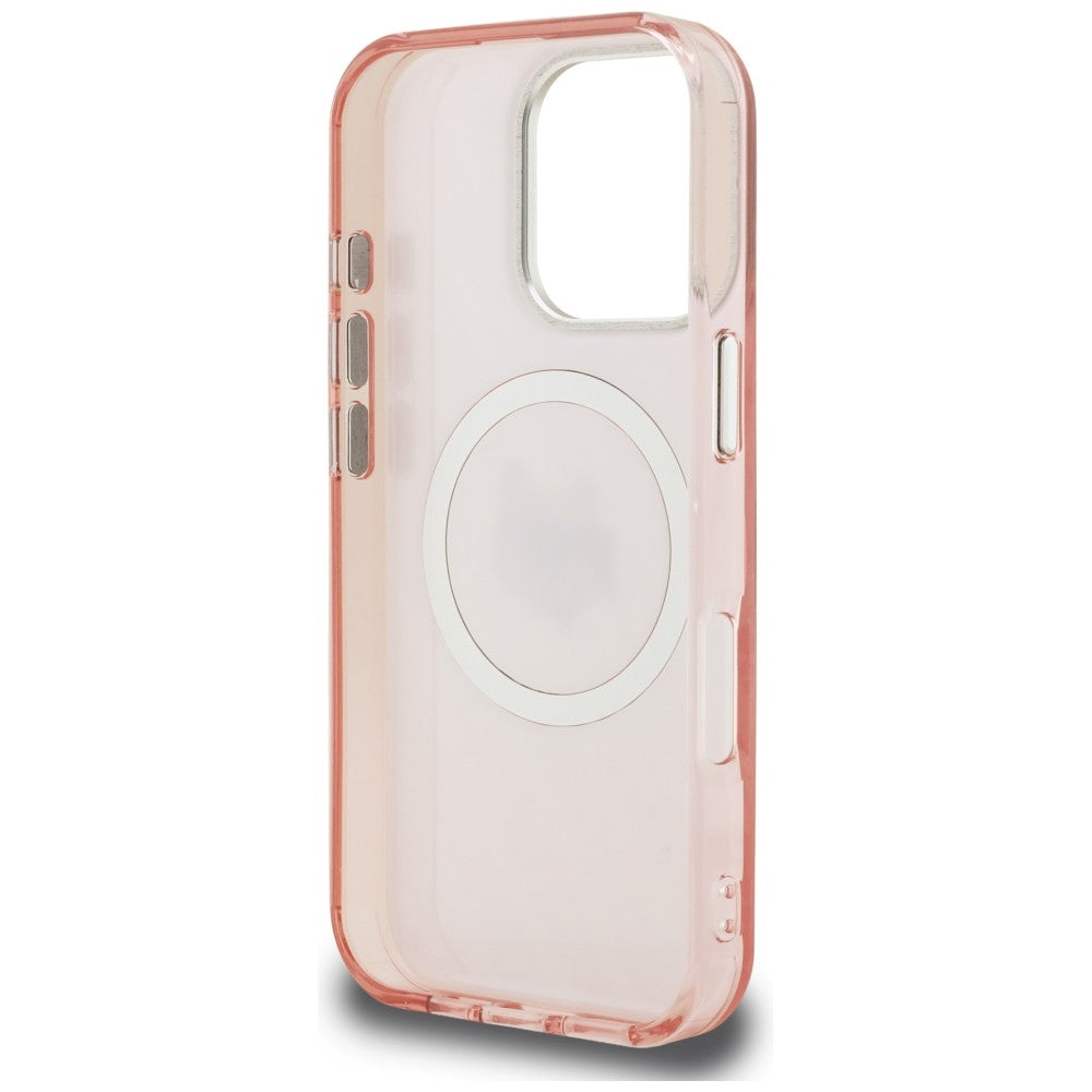 Karl Lagerfeld IML Choupette Head Logo MagSafe dėklas iPhone 16 Pro Max - Rožinis -- iPhone 16 Pro Max