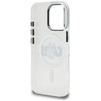Karl Lagerfeld IML Choupette Sketch Logo MagSafe dėklas iPhone 16 Pro Max - Permatomas -- iPhone 16 Pro Max