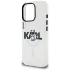 Karl Lagerfeld IML Choupette Sketch Logo MagSafe dėklas skirtas iPhone 16 Pro - Skaidrus -- iPhone 16 Pro