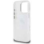 Karl Lagerfeld IML Glitter Karl & Choupette Heads Logo MagSafe dėklas, skirtas iPhone 16 Pro - Pilkas -- iPhone 16 Pro