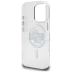 Karl Lagerfeld IML Glitter Karl & Choupette Sketch Logo MagSafe dėklas skirtas iPhone 16 Pro Max - Permatomas -- iPhone...