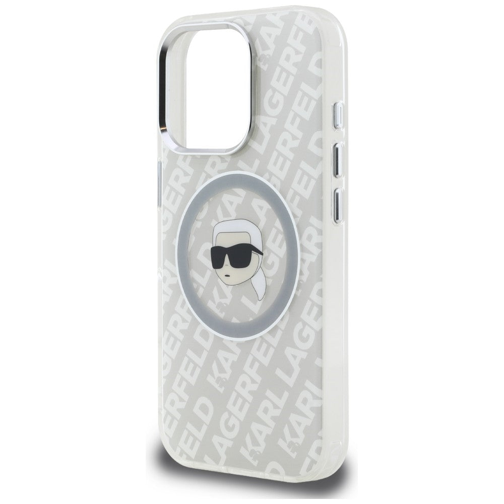 Karl Lagerfeld IML Karl Head Logo MagSafe dėklas iPhone 16 Pro Max - Pilkas -- iPhone 16 Pro Max