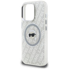 Karl Lagerfeld IML Karl Head Logo MagSafe dėklas iPhone 16 Pro Max - Pilkas -- iPhone 16 Pro Max