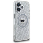 Karl Lagerfeld IML Karl Head Logo MagSafe dėklas iPhone 16 - Pilkas -- iPhone 16