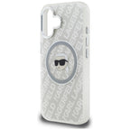 Karl Lagerfeld IML Karl Head Logo MagSafe dėklas iPhone 16 - Pilkas -- iPhone 16