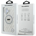 Karl Lagerfeld IML Karl Head Logo MagSafe dėklas iPhone 16 - Pilkas -- iPhone 16