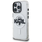 Karl Lagerfeld IML Karl Sketch Logo MagSafe dėklas iPhone 16 Pro Max - Skaidrus -- iPhone 16 Pro Max
