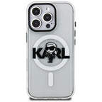 Karl Lagerfeld IML Karl Sketch Logo MagSafe dėklas iPhone 16 Pro Max - Skaidrus -- iPhone 16 Pro Max