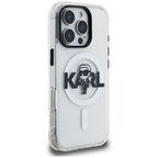 Karl Lagerfeld IML Karl Sketch Logo MagSafe dėklas iPhone 16 Pro Max - Skaidrus -- iPhone 16 Pro Max