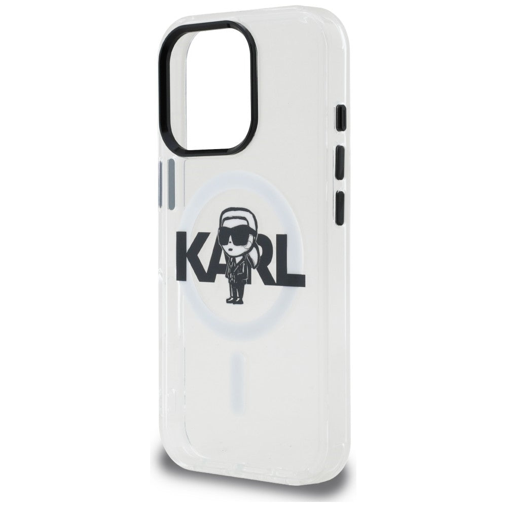 Karl Lagerfeld IML Karl Sketch Logo MagSafe dėklas iPhone 16 Pro Max - Skaidrus -- iPhone 16 Pro Max