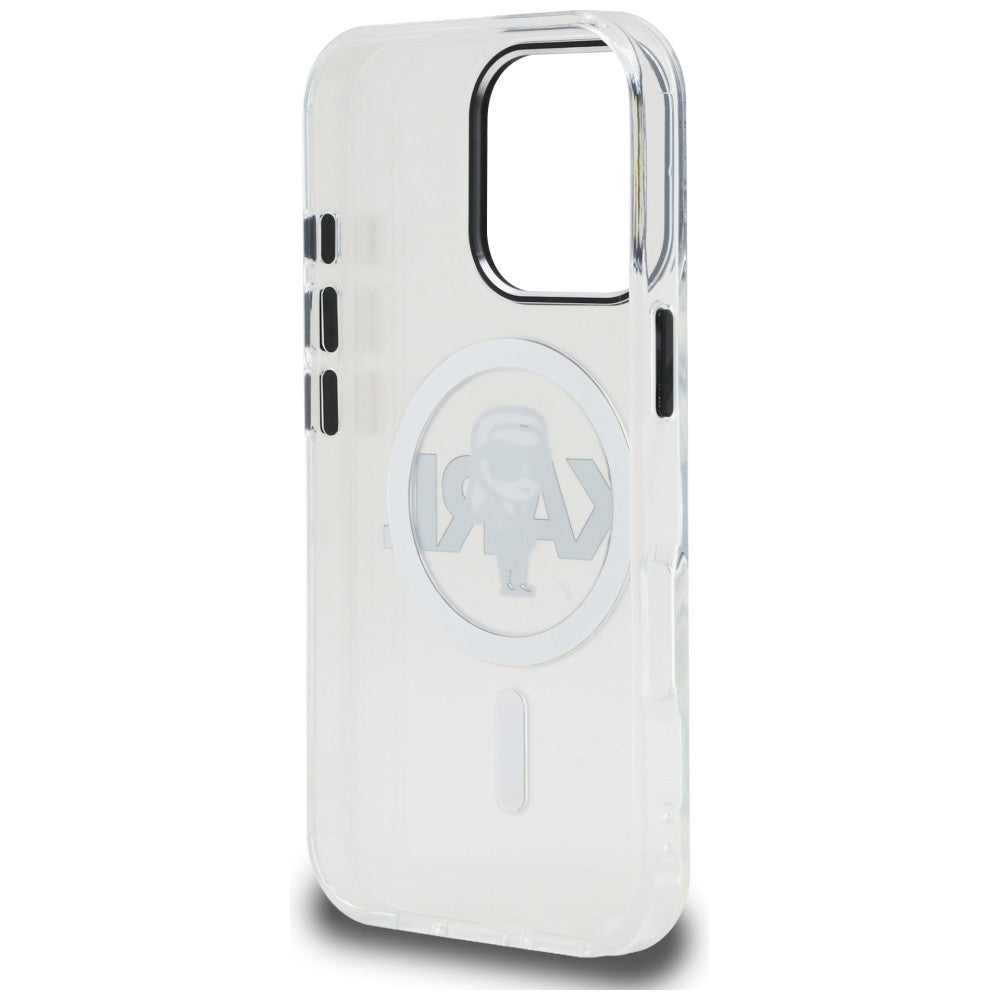 Karl Lagerfeld IML Karl Sketch Logo MagSafe dėklas iPhone 16 Pro Max - Skaidrus -- iPhone 16 Pro Max