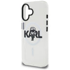 Karl Lagerfeld IML Karl Sketch Logo MagSafe dėklas iPhone 16 - Skaidrus -- iPhone 16
