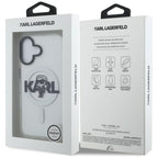 Karl Lagerfeld IML Karl Sketch Logo MagSafe dėklas iPhone 16 - Skaidrus -- iPhone 16