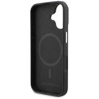 Karl Lagerfeld Initial & Metal Logo MagSafe dėklas iPhone 16 - Juodas -- iPhone 16