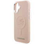 Karl Lagerfeld Initial & Metal Logo MagSafe dėklas iPhone 16 Plus - Rožinis -- iPhone 16 Plus