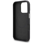 Karl Lagerfeld Initial & Metal Logo MagSafe dėklas iPhone 16 Pro - Juodas -- iPhone 16 Pro