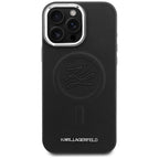 Karl Lagerfeld Embossed Ring Initials MagSafe dėklas Samsung Galaxy S26 - Juodas -- Samsung Galaxy S26