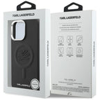 Karl Lagerfeld Embossed Ring Initials MagSafe dėklas Samsung Galaxy S26 - Juodas -- Samsung Galaxy S26