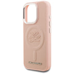 Karl Lagerfeld Initial & Metal Logo MagSafe dėklas iPhone 16 Pro Max - Rožinis -- iPhone 16 Pro Max
