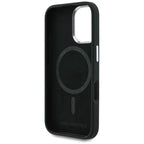 Karl Lagerfeld Silicone Heart Sign Logo MagSafe dėklas iPhone 16 - Juodas -- iPhone 16