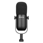 BOYA BY-DM500 kardioidinis XLR dinaminis mikrofonas podcast'ams - juodas -- Microphones