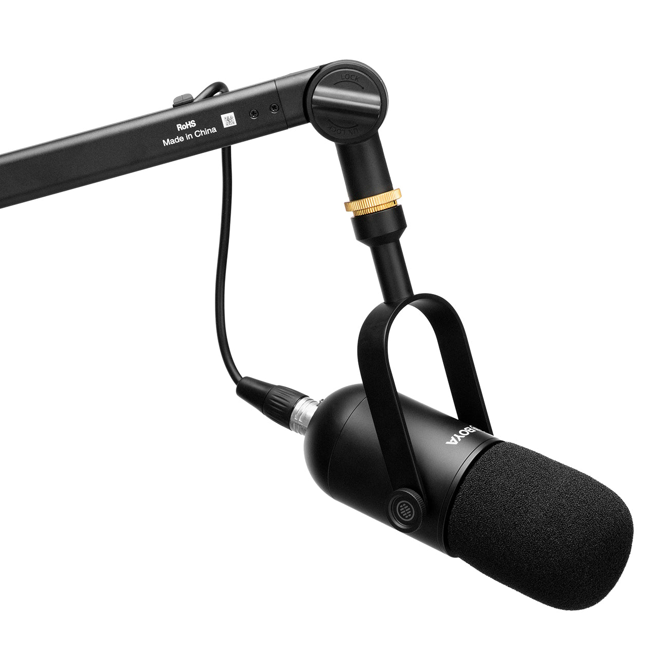 BOYA BY-DM500 kardioidinis XLR dinaminis mikrofonas podcast'ams - juodas -- Microphones