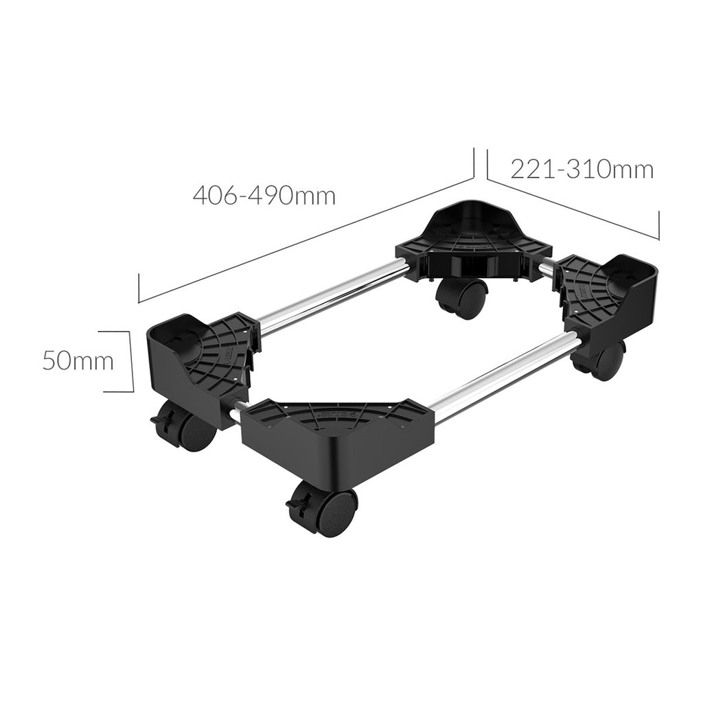 Orico CPB4 reguliuojamas kompiuterio stendas su ratukais - juodas -- Uncategorized