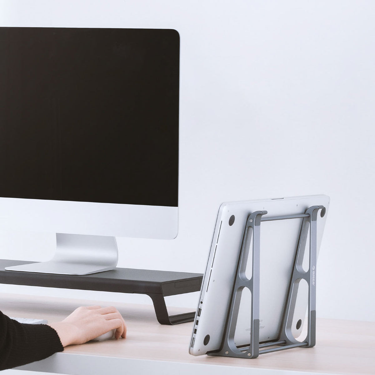 Stovas nesiojamajam kompiuteriui Orico MA15 15 coliu, sulankstomas - pilkas -- Laptop Stands