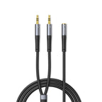 Garso adapteris Orico AX1 mini jack 3,5 mm ausinių ir mikrofono skirstytuvas 0,5 m – juodas -- Audio Adapters