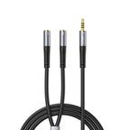 Garso adapteris Orico AX2 mini jack 3,5 mm ausinių ir mikrofono skirstytuvas 0,5 m – juodas -- Audio Adapters
