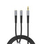 Garso adapteris Orico AX2 mini jack 3,5 mm ausinių ir mikrofono skirstytuvas 1 m – juodas -- Audio Adapters